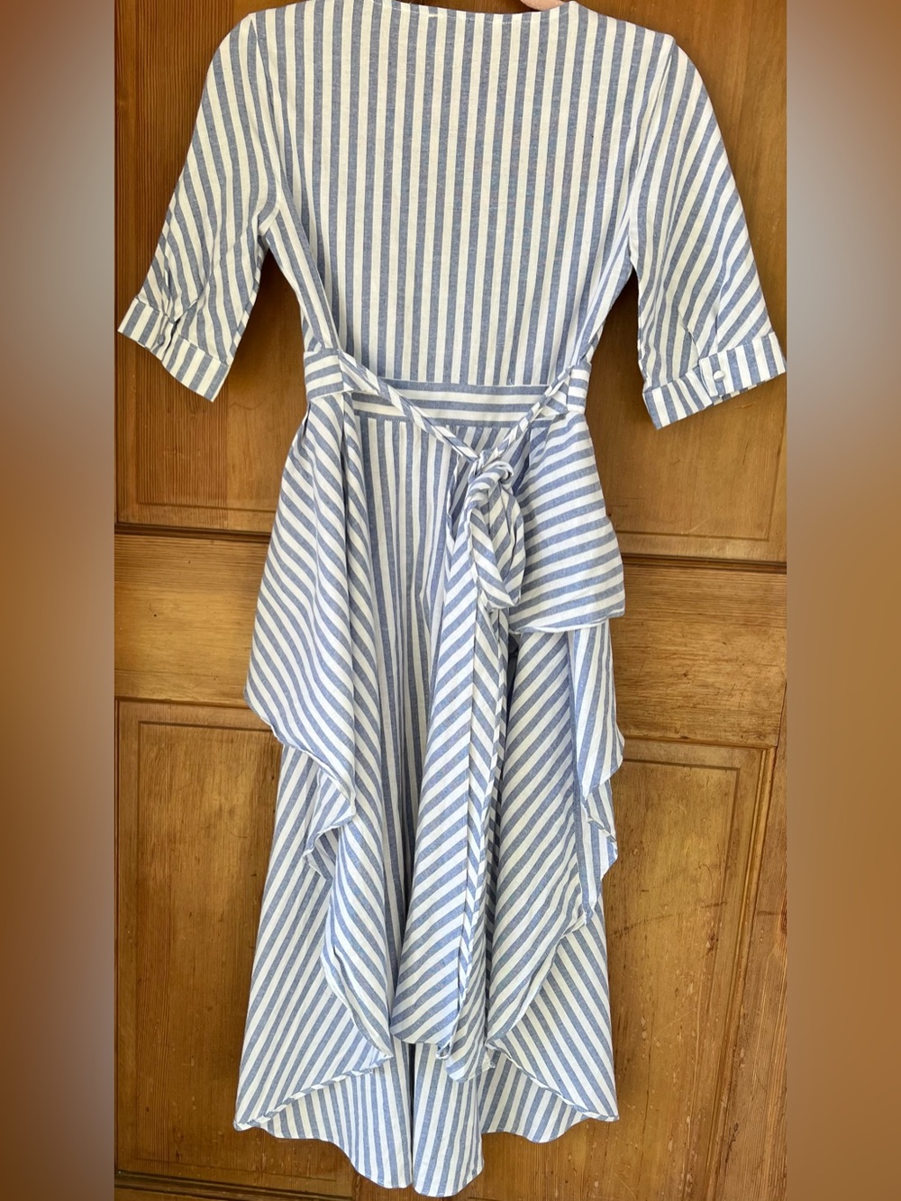 English Factory Striped High Low Dress S - Picture 3 of 15